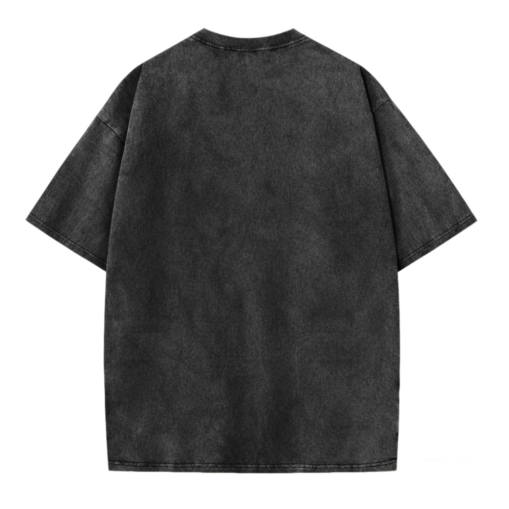 Monday Blues Relatable Frog Acid Washed T-shirt